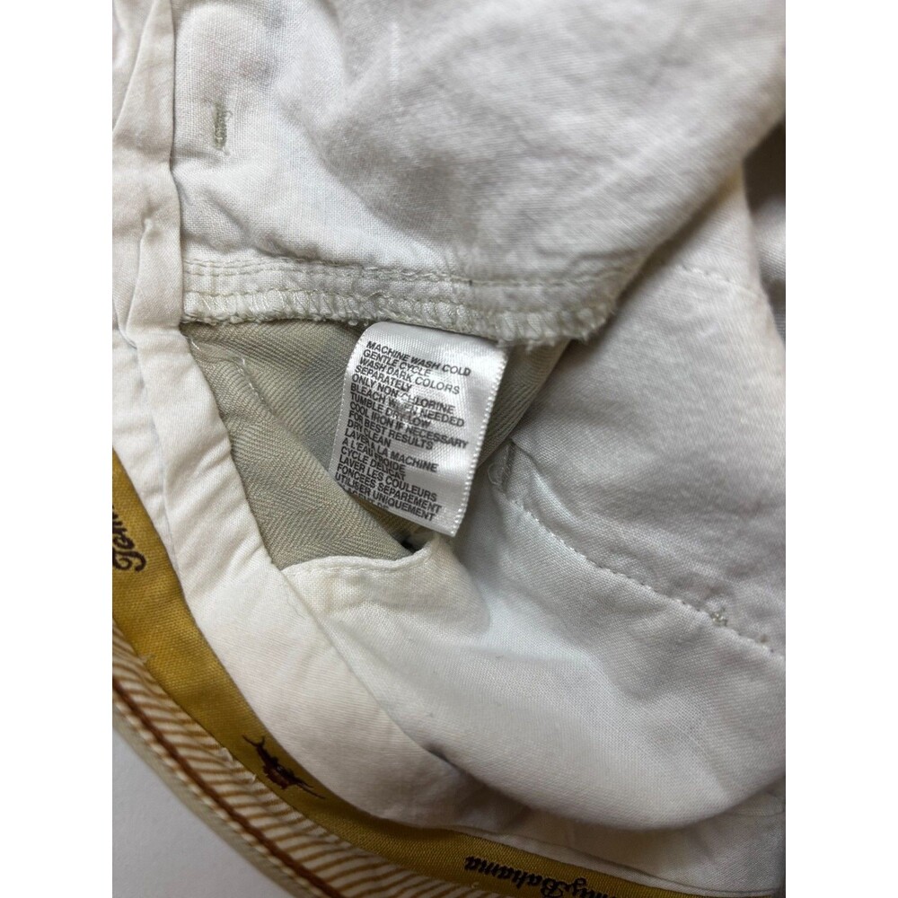 Tommy Bahama Mens Size 40 Tan Pleated Shorts Silk Blend Beige Khaki Casual Beach - Picture 3 of 12